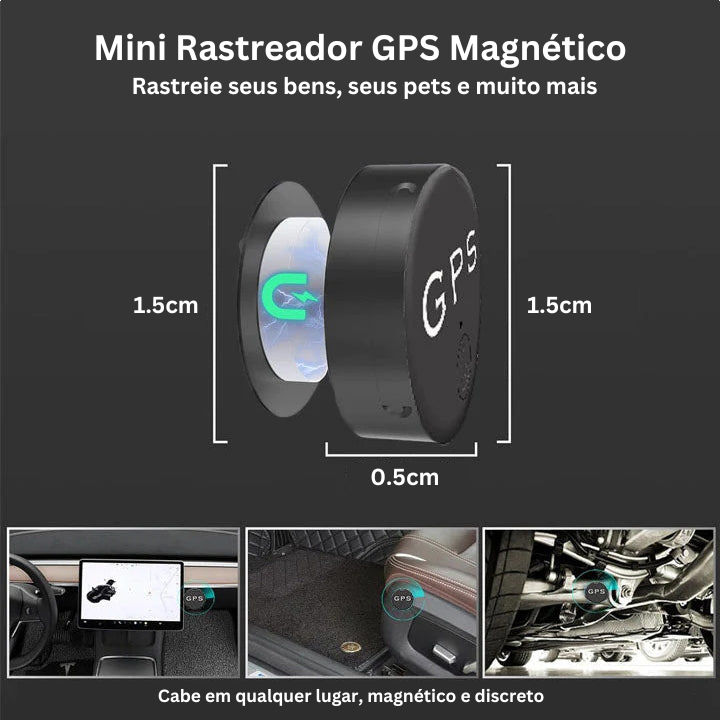 EasyFind™ Mini Rastreador GPS Magnético